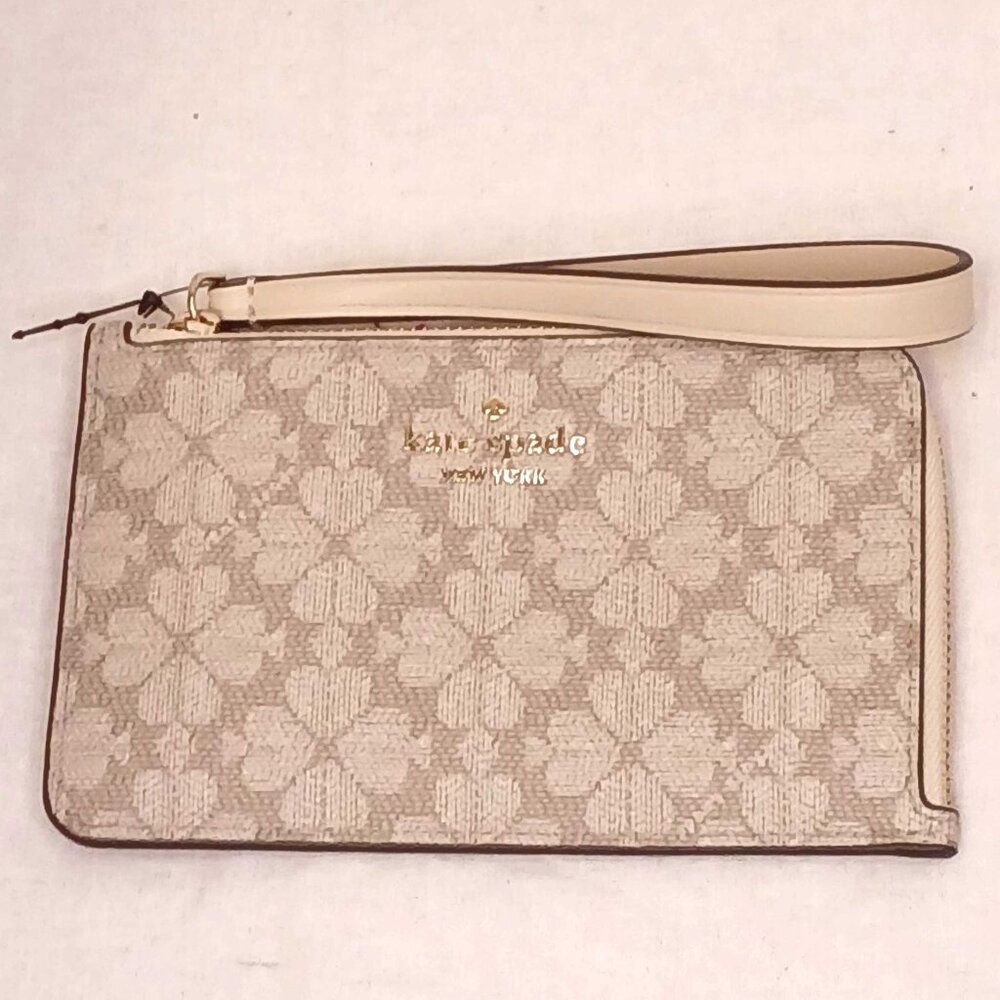 Kate Spade Clover Pattern Mini Wristlet